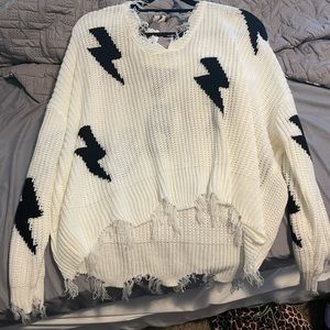 Lightning bolt sweater